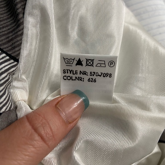 Claudia Strater Full A-Line Skirt Gray Polka Dots Size 36 - Picture 5 of 5